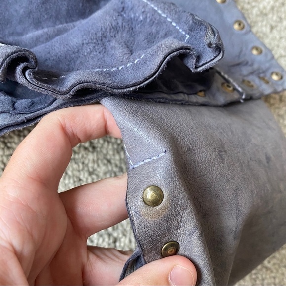 Blur Made in Italy Gray Studded Leather Jacket - Picture 15 of 16